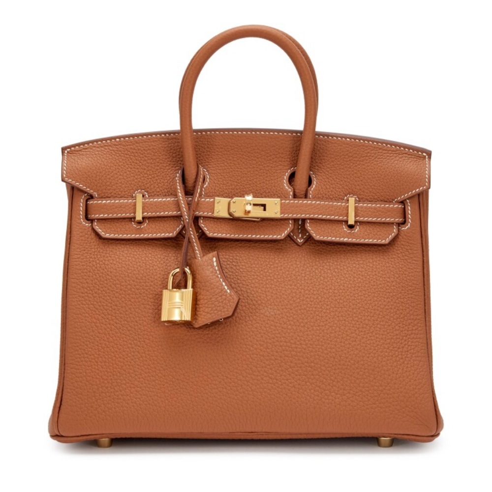 Hermes Birkin 25 Togo leather, Gold color with gold hardware…
